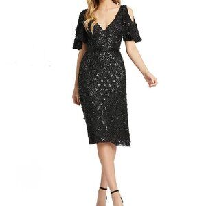 Mac Duggal Black Sequin Dress